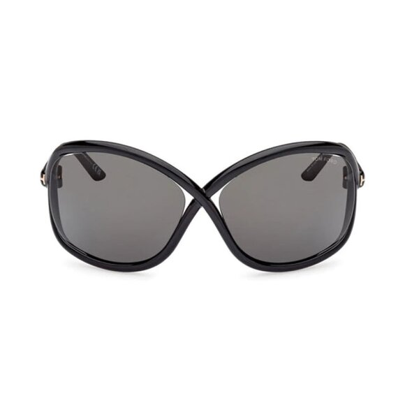 NEW TOM FORD SUNGLASSES BLACK WOMEN GEOMETRIC EYEWEAR